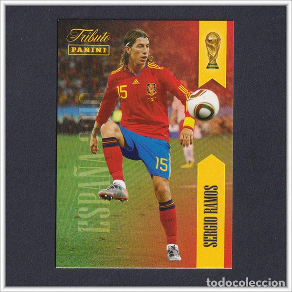 Cromos de f&uacute;tbol: TRIBUTO SELECCI&Oacute;N ESPA&Ntilde;OLA 2010 2026 PANINI SERGIO RAMOS 15 ESPA&Ntilde;A COLECCI&Oacute;N LIGA ALBUM MUNDIAL
