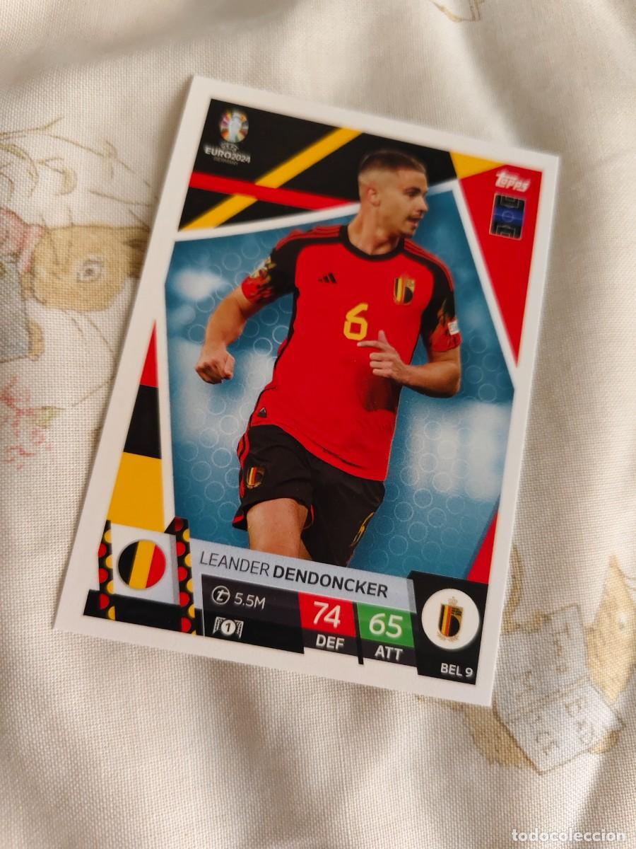 Cromos de F&uacute;tbol: BEL 9 BEL9 EURO 2024 TOPPS LEANDER DENDONCKER B&Eacute;LGICA MATCH ATTAX 24 EUROCOPA