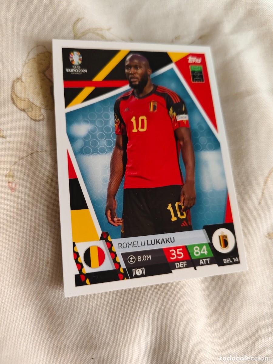 Cromos de F&uacute;tbol: BEL 14 BEL14 EURO 2024 TOPPS ROMELU LUKAKU B&Eacute;LGICA MATCH ATTAX 24 EUROCOPA