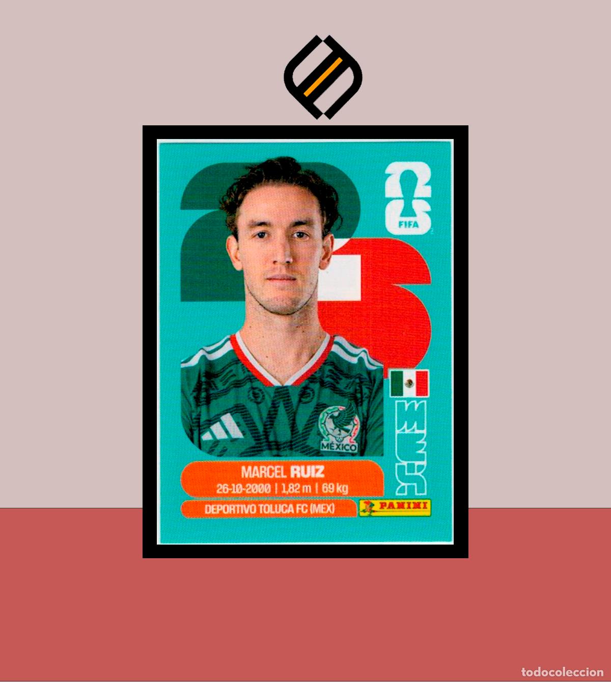 Cromos de F&uacute;tbol: PANINI FIFA CLUB WORLD CUP 2026 26 MEX 12 MARCEL RUIZ STICKER COLECCI&Oacute;N LIGA MUNDIAL MEX CAN USA
