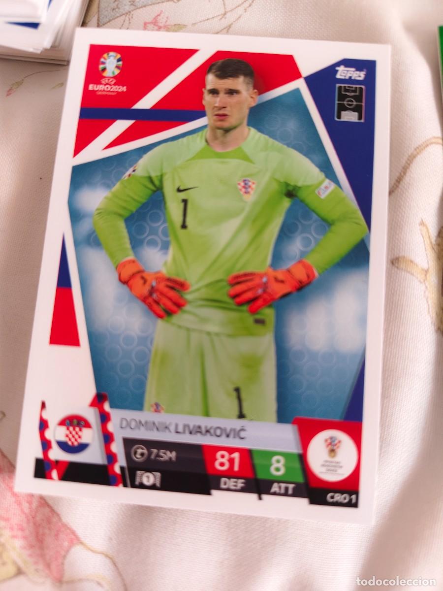 Cromos de F&uacute;tbol: CRO 1 CRO1 EURO 2024 TOPPS DOMINIK LIVAKOVIĆ CROACIA MATCH ATTAX 24 EUROCOPA