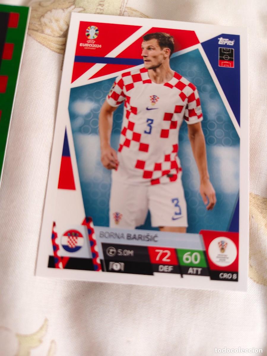 Cromos de F&uacute;tbol: CRO 8 CRO8 EURO 2024 TOPPS BORNA BARI&Scaron;IĆ CROACIA MATCH ATTAX 24 EUROCOPA