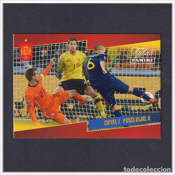 Cromos de F&uacute;tbol: TRIBUTO SELECCI&Oacute;N ESPA&Ntilde;OLA 2010 2026 PANINI GOL INIESTA 31 ESPA&Ntilde;A HOLANDA COLECCI&Oacute;N LIGA MUNDIAL