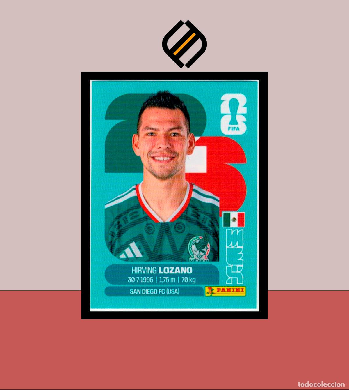 Cromos de F&uacute;tbol: PANINI FIFA CLUB WORLD CUP 2026 26 MEX 15 HIRVING LOZANO STICKER COLECCI&Oacute;N LIGA MUNDIAL MEX CAN USA