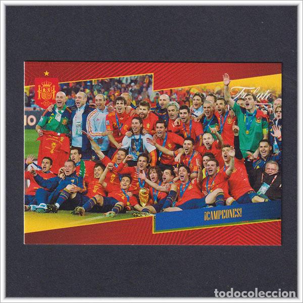 Cromos de F&uacute;tbol: TRIBUTO SELECCI&Oacute;N ESPA&Ntilde;OLA 2010 2026 PANINI INIESTA VILLA CAMPEONES 33 ESPA&Ntilde;A COLECCI&Oacute;N LIGA MUNDIAL