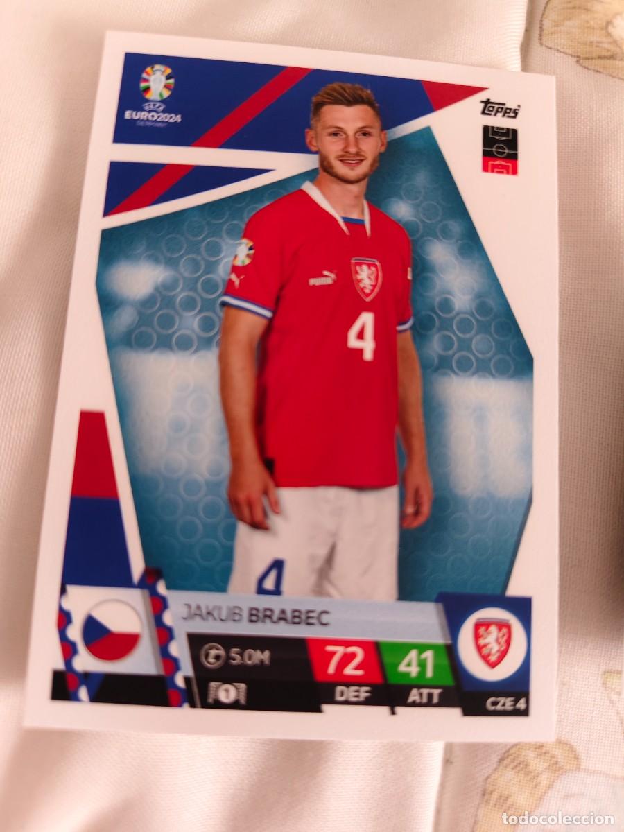 Cromos de F&uacute;tbol: CZE 4 CZE4 EURO 2024 TOPPS JAKUB BRABEC REP. CHECA MATCH ATTAX 24 EUROCOPA