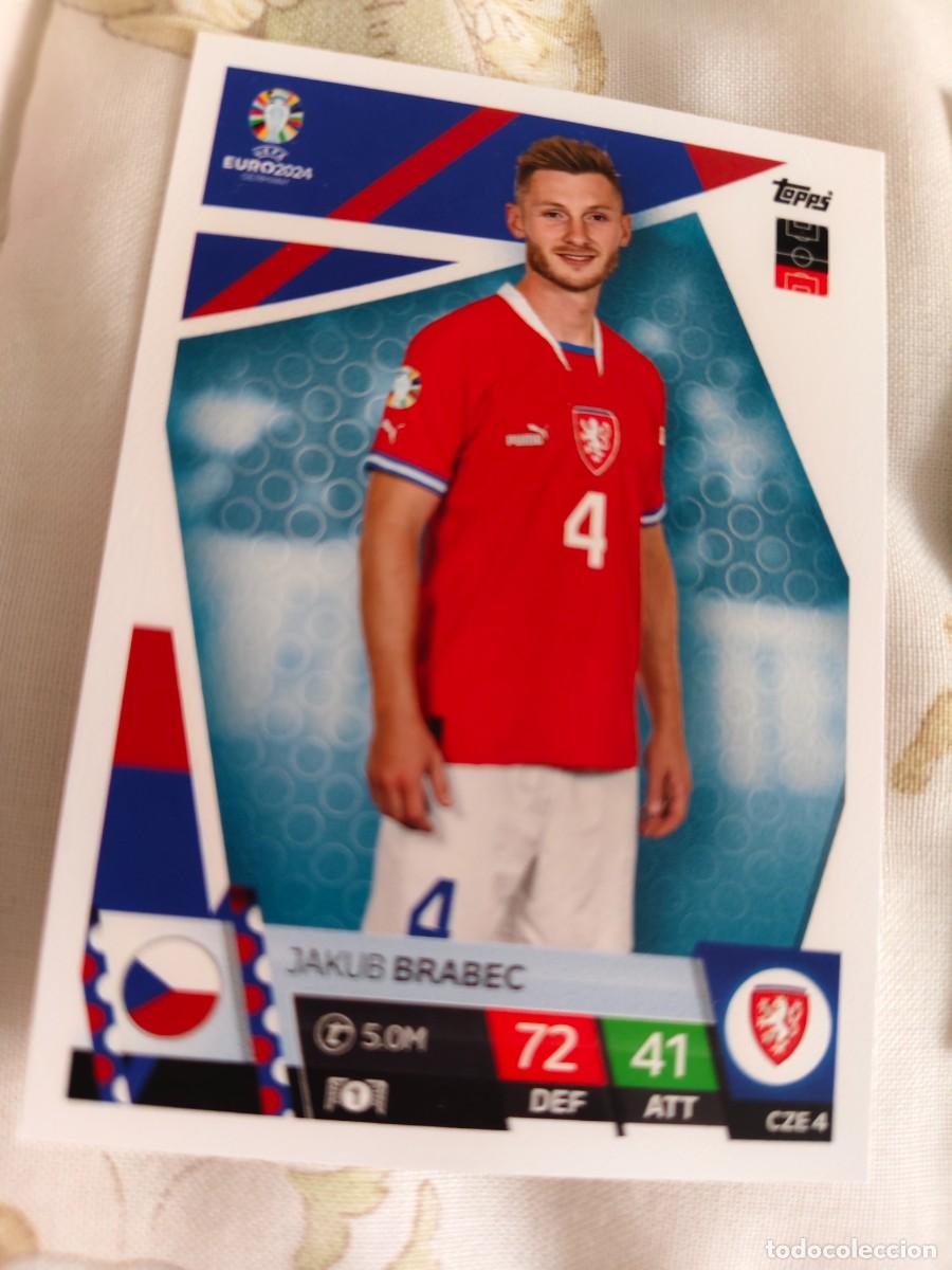 Cromos de F&uacute;tbol: CZE 4 CZE4 EURO 2024 TOPPS JAKUB BRABEC REP. CHECA MATCH ATTAX 24 EUROCOPA