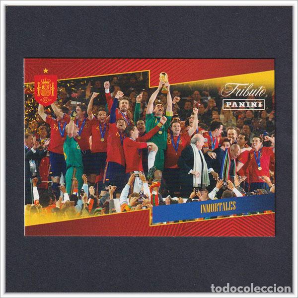 Cromos de F&uacute;tbol: TRIBUTO SELECCI&Oacute;N ESPA&Ntilde;OLA 2010 2026 PANINI CASILLAS COPA CAMPEONES 34 ESPA&Ntilde;A COLECCI&Oacute;N LIGA MUNDIAL
