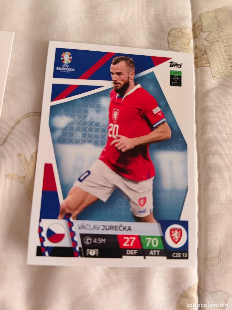 Cromos de F&uacute;tbol: CZE 13 CZE13 EURO 2024 TOPPS V&Aacute;CLAV JUREČKA REP. CHECA MATCH ATTAX 24 EUROCOPA