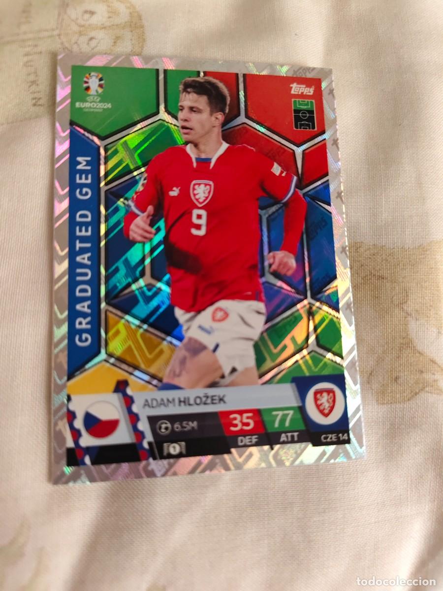 Cromos de F&uacute;tbol: CZE 14 CZE14 EURO 2024 TOPPS ADAM HLOŽEK REP. CHECA MATCH ATTAX 24 EUROCOPA GRADUATED GEM