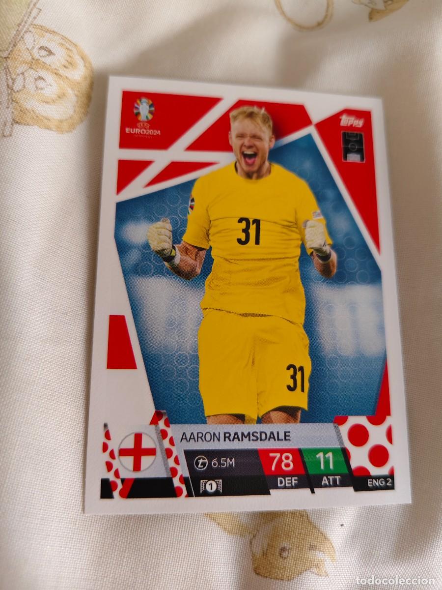 Cromos de F&uacute;tbol: ENG 2 ENG2 EURO 2024 TOPPS AARON RAMSDALE INGLATERRA MATCH ATTAX 24 EUROCOPA