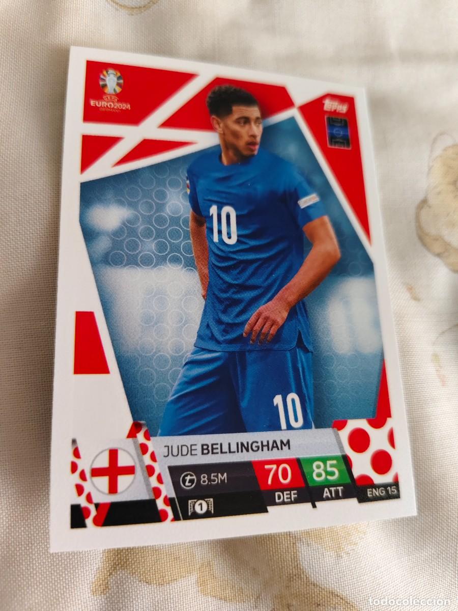 Cromos de F&uacute;tbol: ENG 15 ENG15 EURO 2024 TOPPS JUDE BELLINGHAM INGLATERRA MATCH ATTAX 24 EUROCOPA