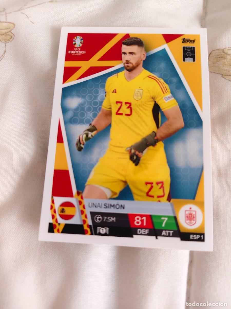 Cartes &agrave; collectionner de Football: ESP 1 ESP1 EURO 2024 TOPPS UNAI SIM&Oacute;N ESPA&Ntilde;A MATCH ATTAX 24 EUROCOPA