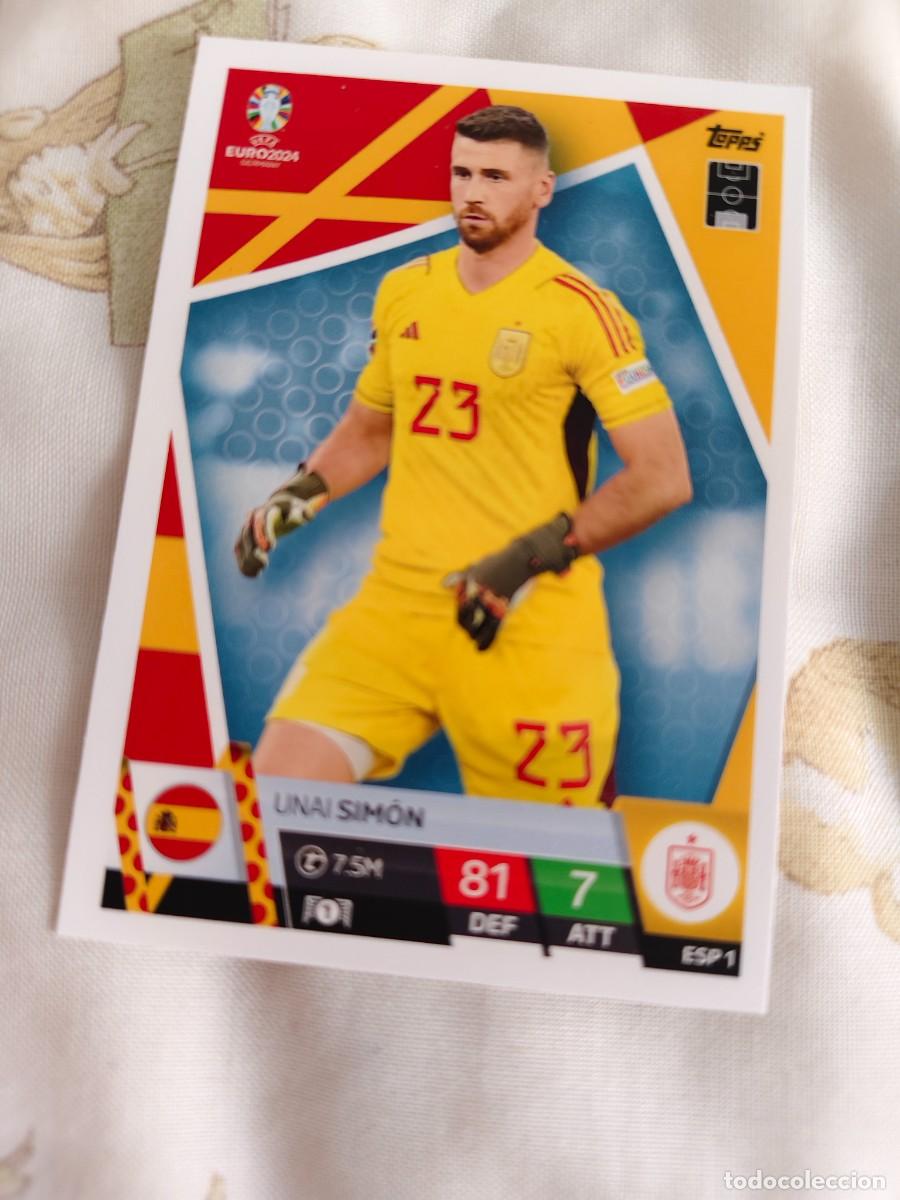 Cartes &agrave; collectionner de Football: ESP 1 ESP1 EURO 2024 TOPPS UNAI SIM&Oacute;N ESPA&Ntilde;A MATCH ATTAX 24 EUROCOPA