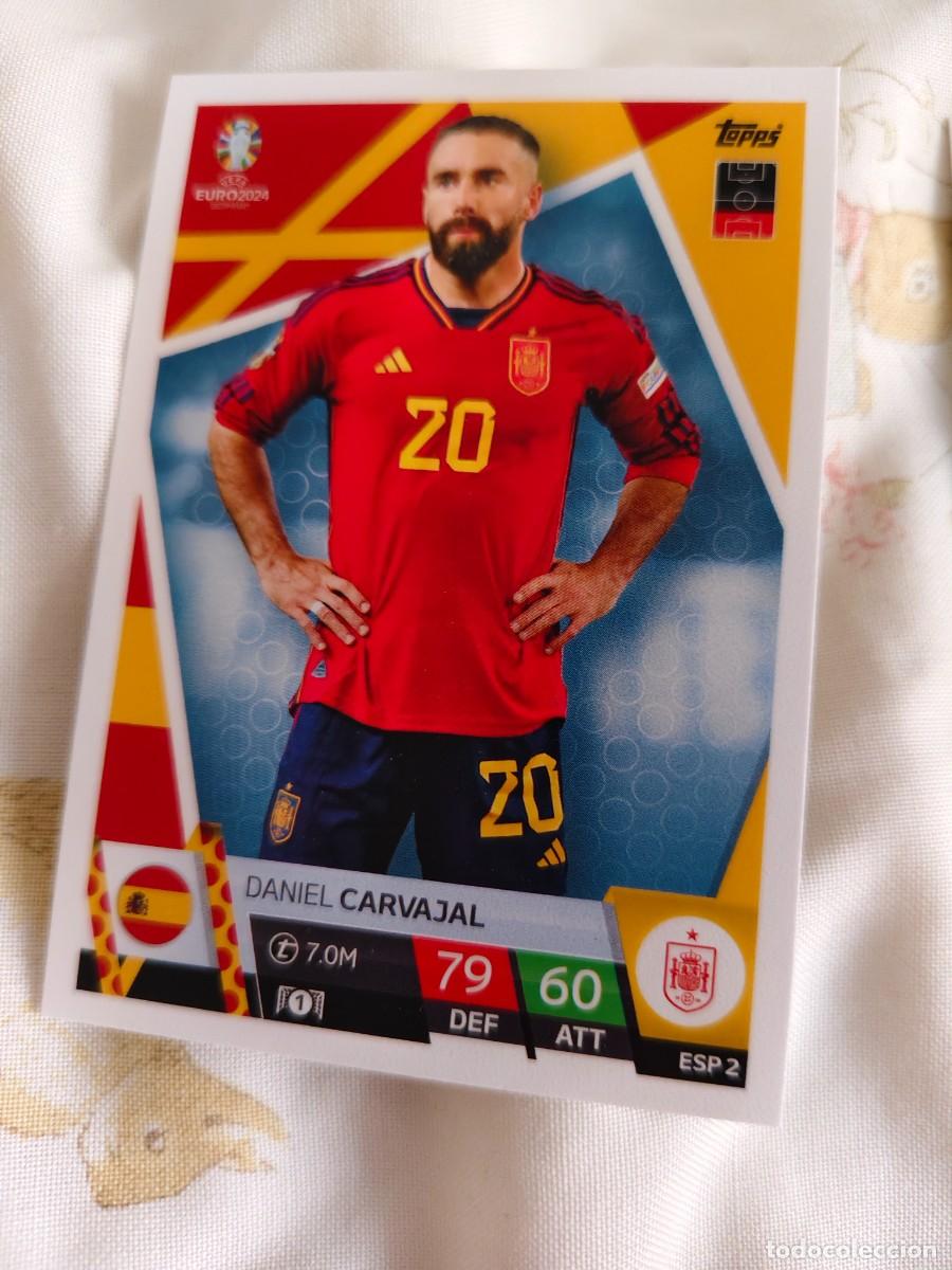 Cartes &agrave; collectionner de Football: ESP 2 ESP2 EURO 2024 TOPPS DANIEL CARVAJAL ESPA&Ntilde;A MATCH ATTAX 24 EUROCOPA