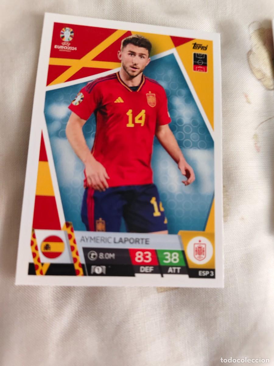 Cartes &agrave; collectionner de Football: ESP 3 ESP3 EURO 2024 TOPPS AYMERIC LAPORTE ESPA&Ntilde;A MATCH ATTAX 24 EUROCOPA