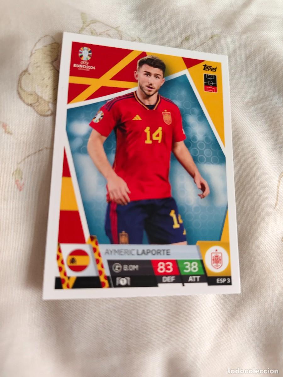 Cartes &agrave; collectionner de Football: ESP 3 ESP3 EURO 2024 TOPPS AYMERIC LAPORTE ESPA&Ntilde;A MATCH ATTAX 24 EUROCOPA