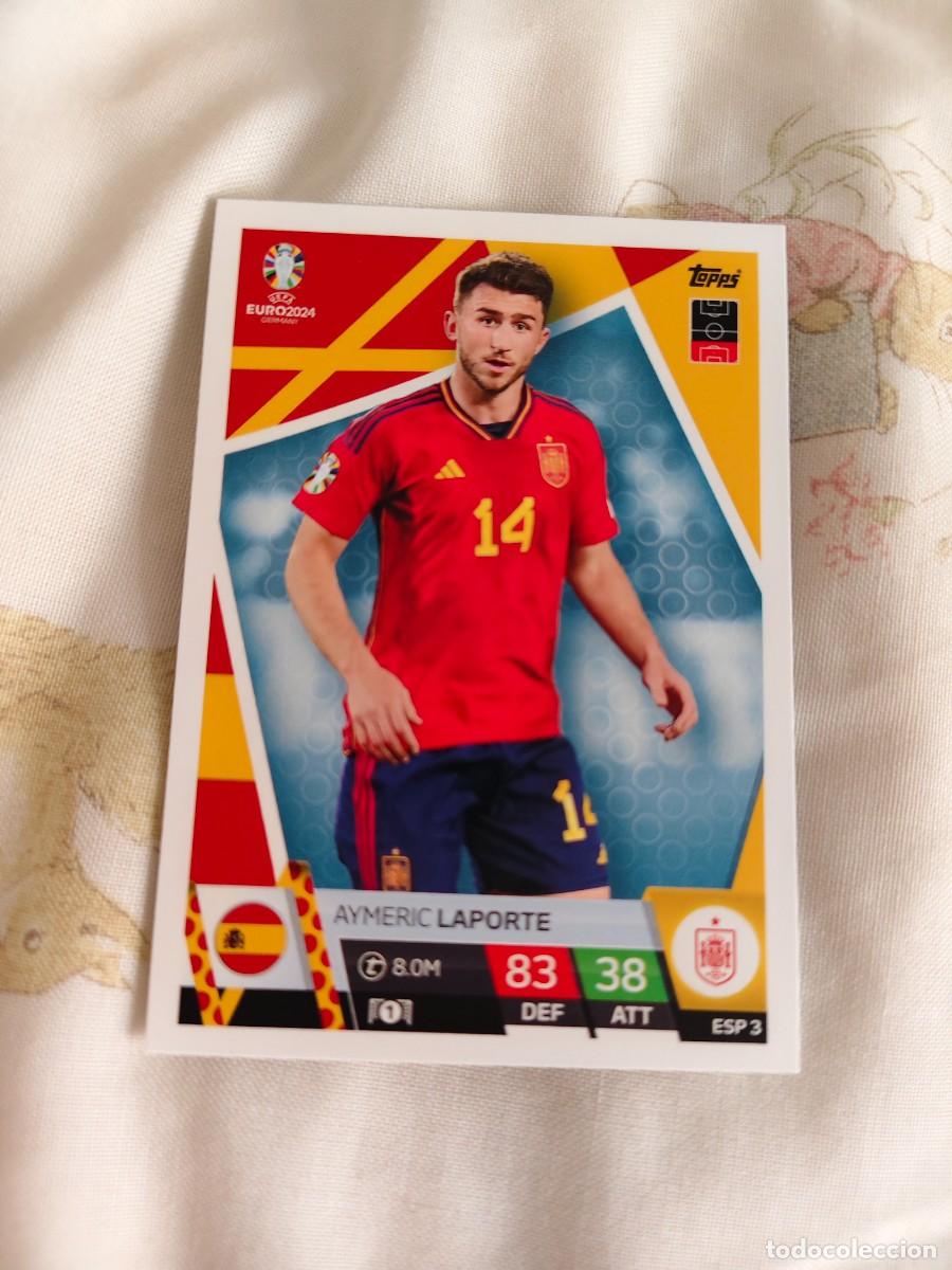 Cartes &agrave; collectionner de Football: ESP 3 ESP3 EURO 2024 TOPPS AYMERIC LAPORTE ESPA&Ntilde;A MATCH ATTAX 24 EUROCOPA