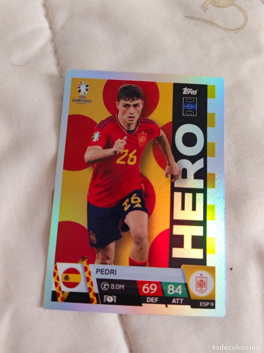 Figurine di Calcio: ESP 9 ESP9 EURO 2024 TOPPS PEDRI ESPA&Ntilde;A MATCH ATTAX 24 EUROCOPA HERO