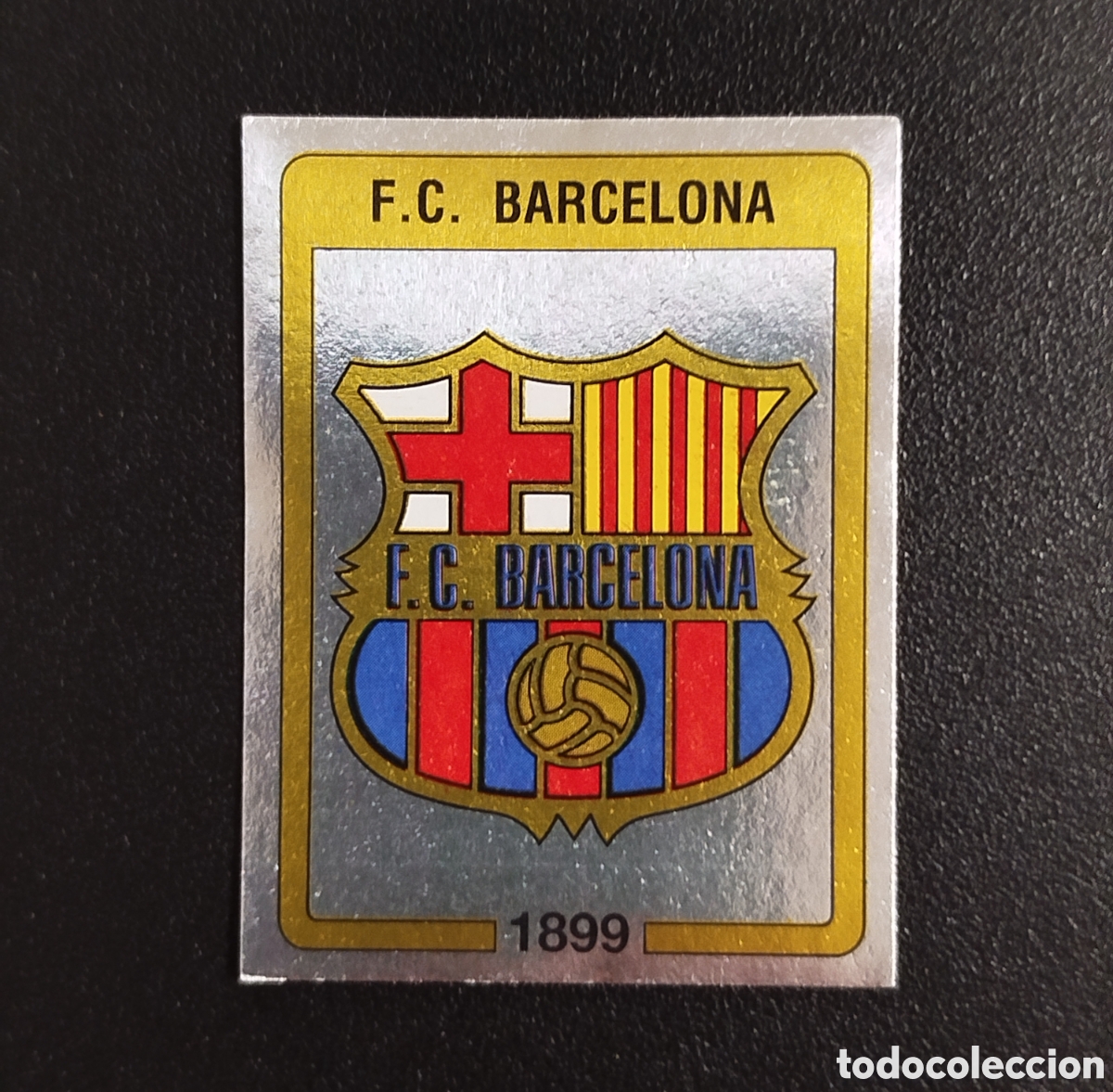 Fu&szlig;ball-Sticker: ESCUDO FC BARCELONA BAR&Ccedil;A PANINI FUTBOL 87 1987 1986 NUEVO SIN PEGAR NUNCA PEGADO #39 CROMO ADHESIVO