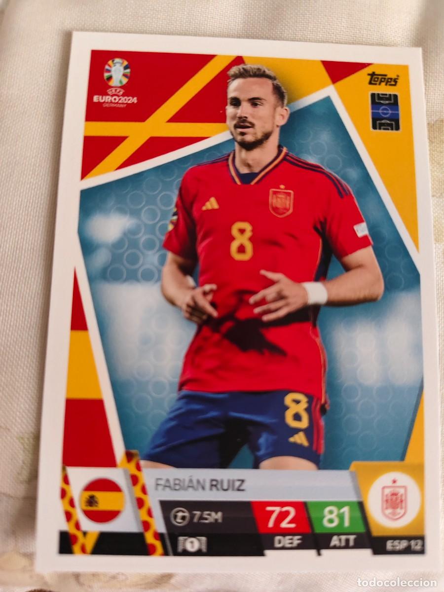 Figurine di Calcio: ESP 12 ESP12 EURO 2024 TOPPS FABI&Aacute;N RUIZ ESPA&Ntilde;A MATCH ATTAX 24 EUROCOPA