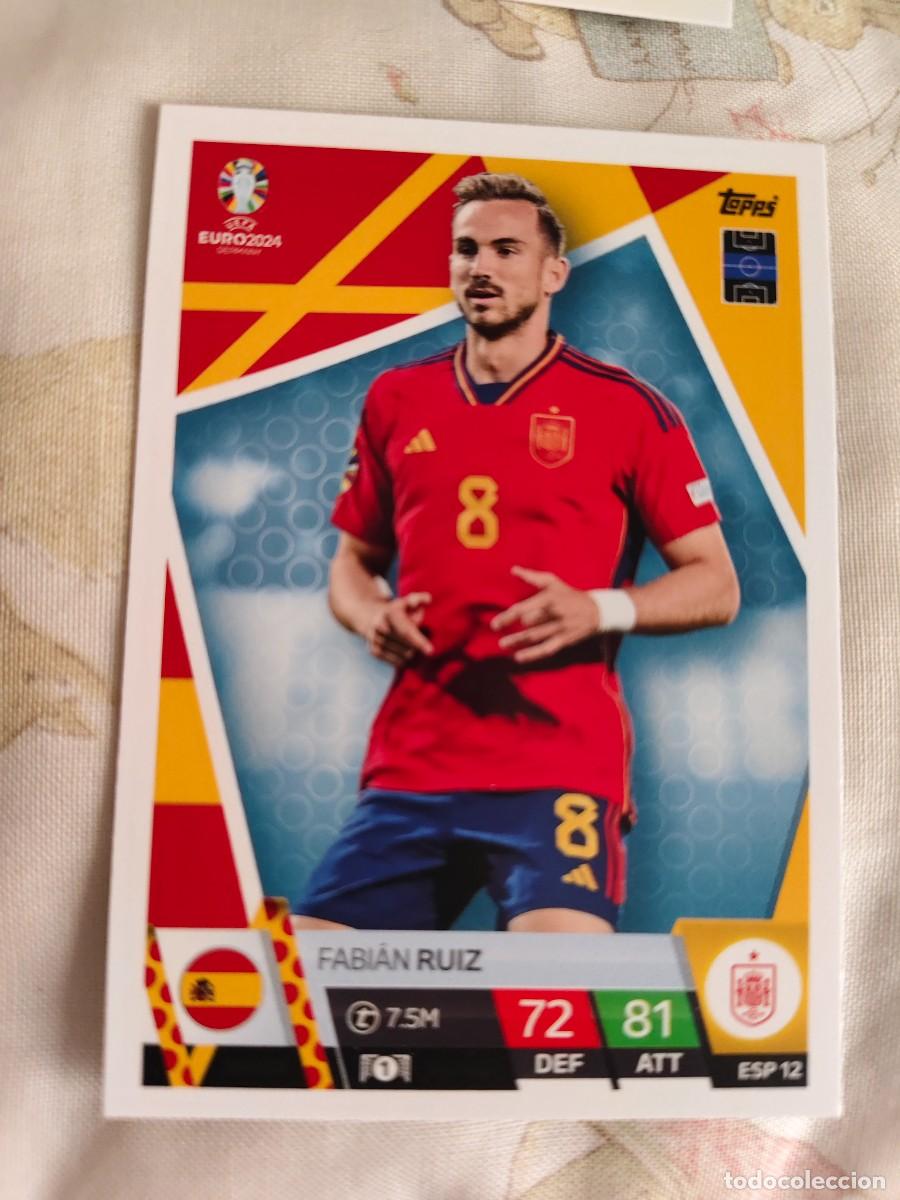 Figurine di Calcio: ESP 12 ESP12 EURO 2024 TOPPS FABI&Aacute;N RUIZ ESPA&Ntilde;A MATCH ATTAX 24 EUROCOPA