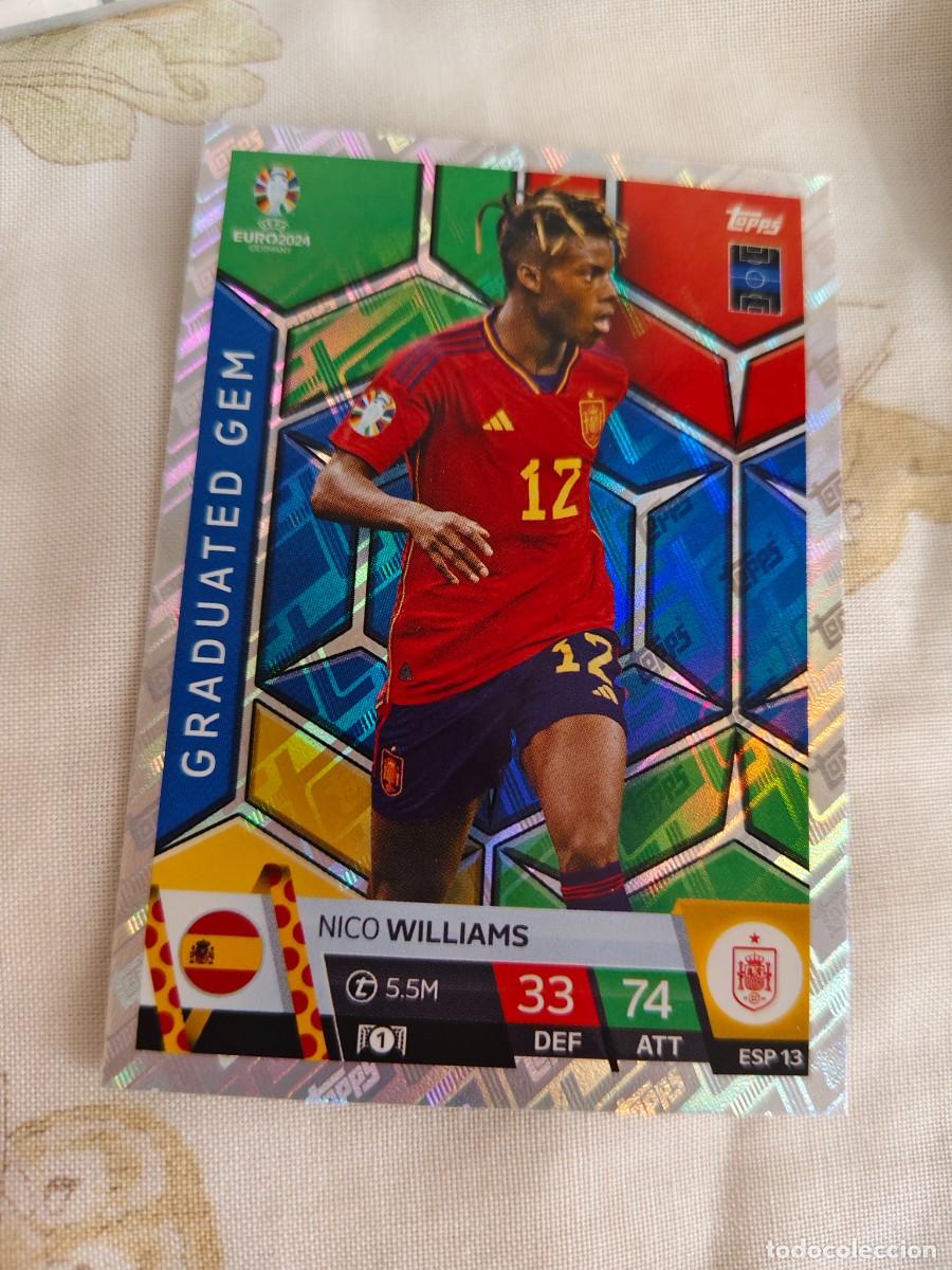 Figurine di Calcio: ESP 13 ESP13 EURO 2024 TOPPS NICO WILLIAMS ESPA&Ntilde;A MATCH ATTAX 24 EUROCOPA GRADUATED GEM