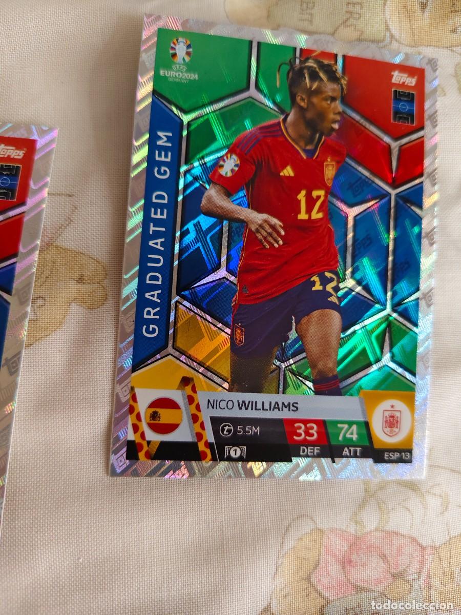 Figurine di Calcio: ESP 13 ESP13 EURO 2024 TOPPS NICO WILLIAMS ESPA&Ntilde;A MATCH ATTAX 24 EUROCOPA GRADUATED GEM