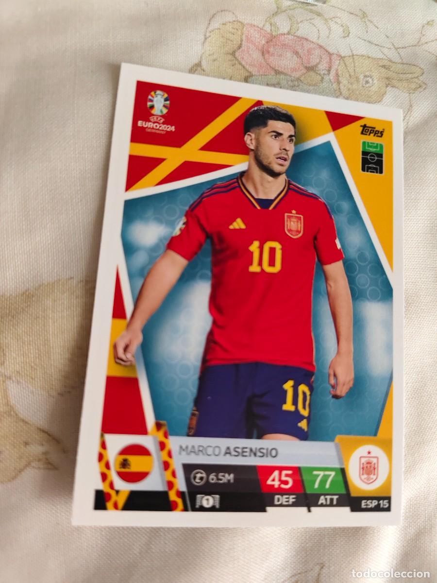 Cromos de f&uacute;tbol: ESP 15 ESP15 EURO 2024 TOPPS MARCO ASENSIO ESPA&Ntilde;A MATCH ATTAX 24 EUROCOPA