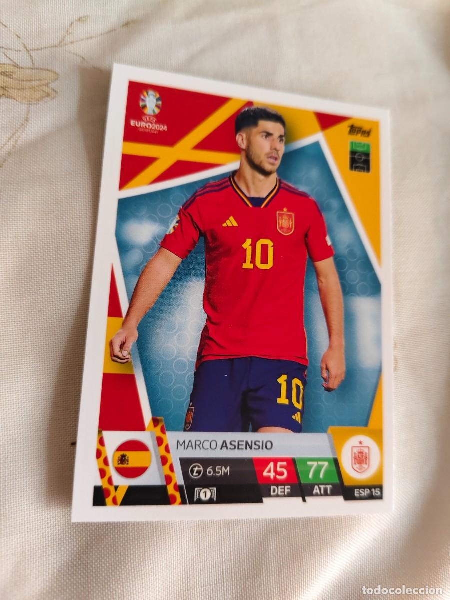 Cromos de Futebol: ESP 15 ESP15 EURO 2024 TOPPS MARCO ASENSIO ESPA&Ntilde;A MATCH ATTAX 24 EUROCOPA