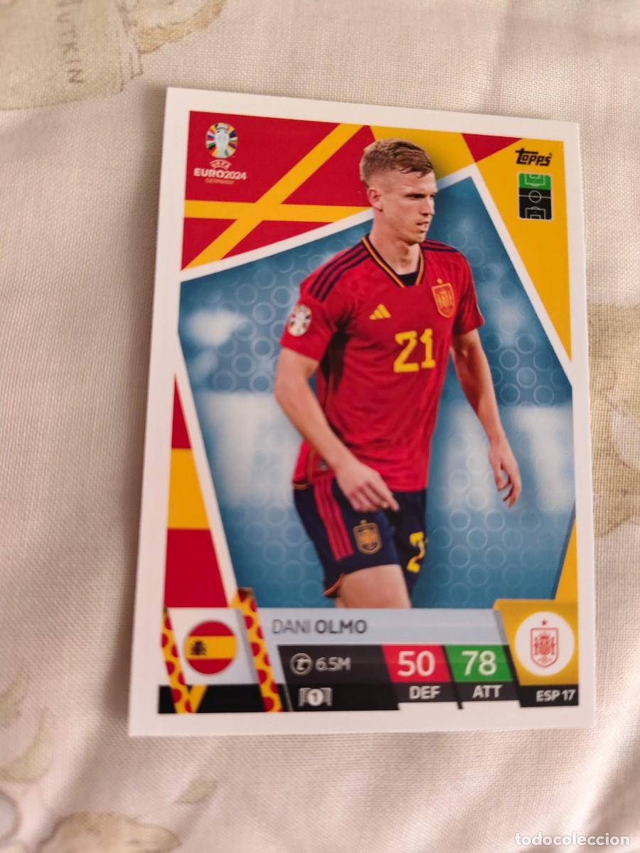 Cromos de F&uacute;tbol: ESP 17 ESP17 EURO 2024 TOPPS DANI OLMO ESPA&Ntilde;A MATCH ATTAX 24 EUROCOPA