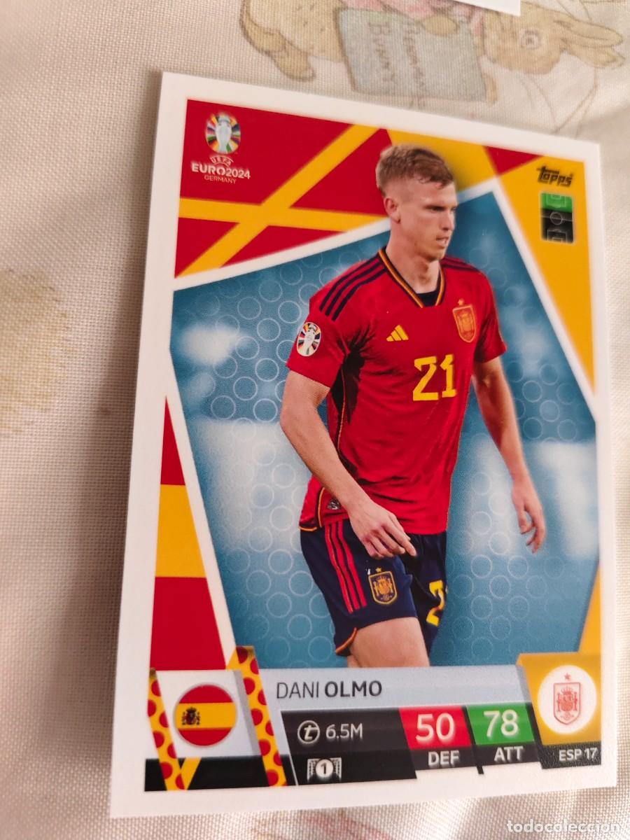 Cromos de f&uacute;tbol: ESP 17 ESP17 EURO 2024 TOPPS DANI OLMO ESPA&Ntilde;A MATCH ATTAX 24 EUROCOPA