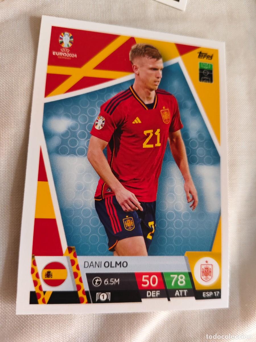 Cromos de f&uacute;tbol: ESP 17 ESP17 EURO 2024 TOPPS DANI OLMO ESPA&Ntilde;A MATCH ATTAX 24 EUROCOPA