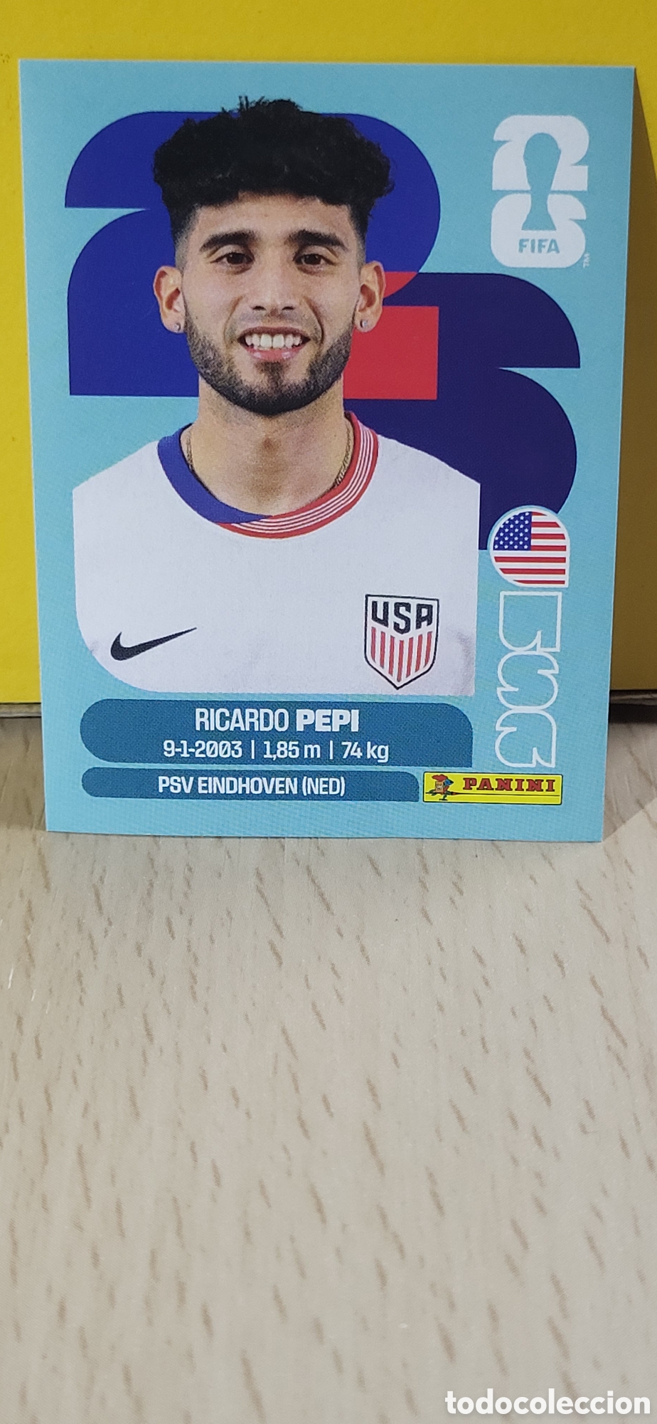 Cromos de F&uacute;tbol: PEPI ESTADOS UNIDOS USA N&ordm; 18 FIFA WORLD CUP 2026 PANINI MUNDIAL FIFA WORLD CUP