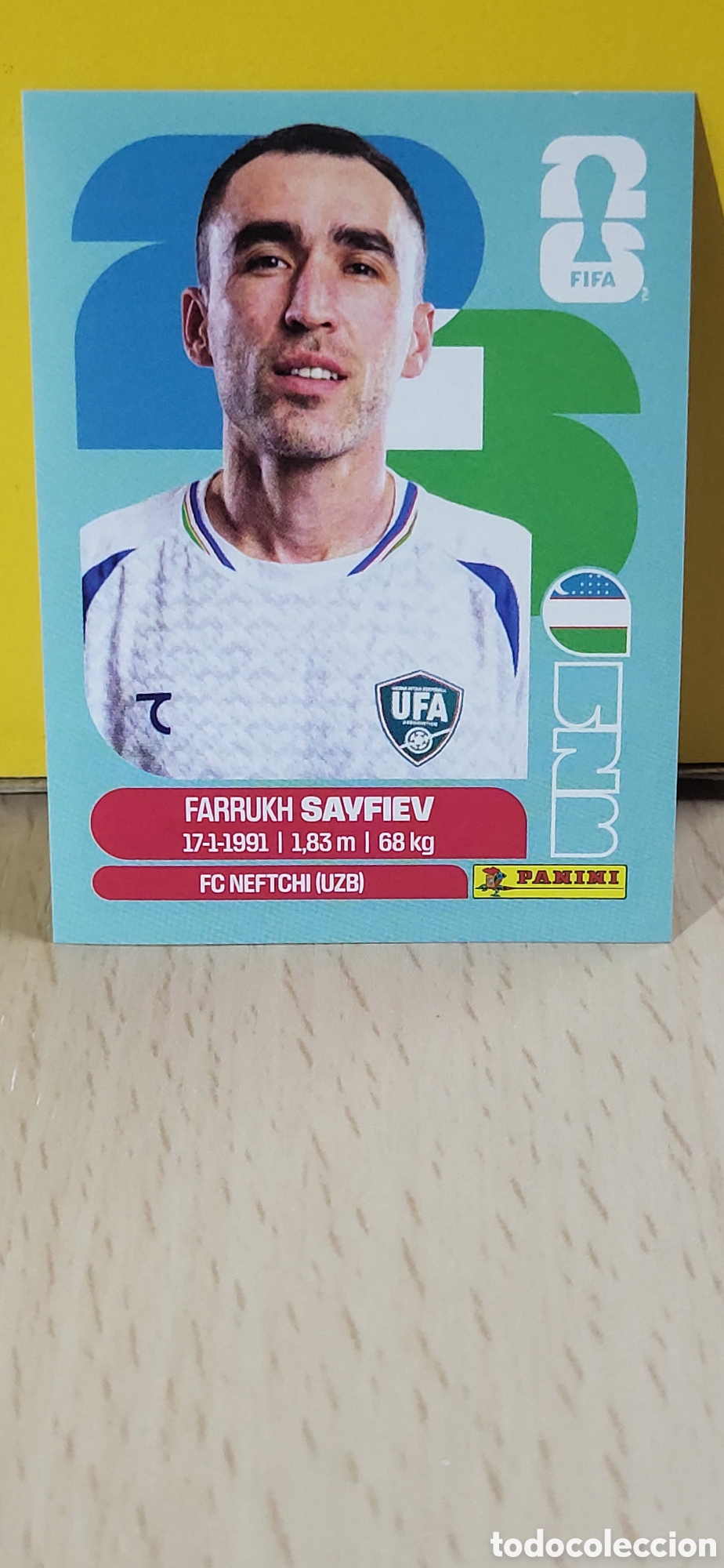 Cromos de F&uacute;tbol: SAYFIEV UZBEKISTAN UZB N&ordm; 3 FIFA WORLD CUP 2026 PANINI MUNDIAL FIFA WORLD CUP