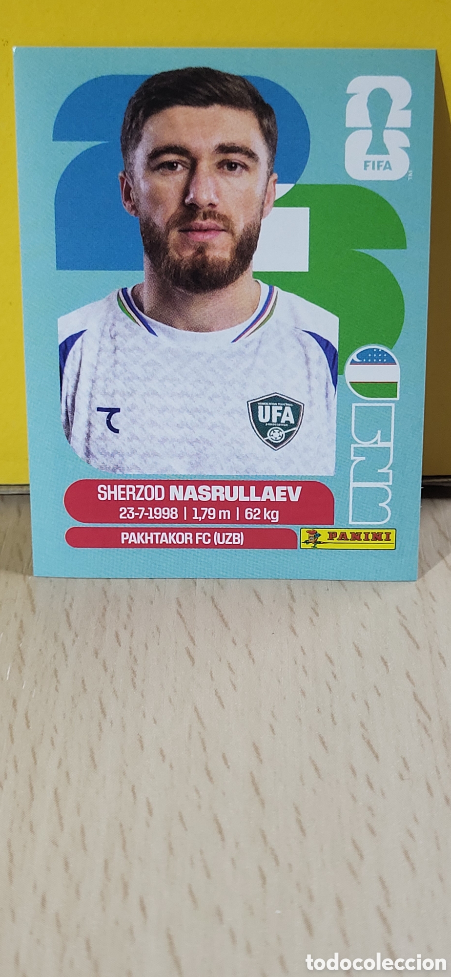 Cromos de F&uacute;tbol: NASRULLAEV UZBEKISTAN UZB N&ordm; 4 FIFA WORLD CUP 2026 PANINI MUNDIAL FIFA WORLD CUP