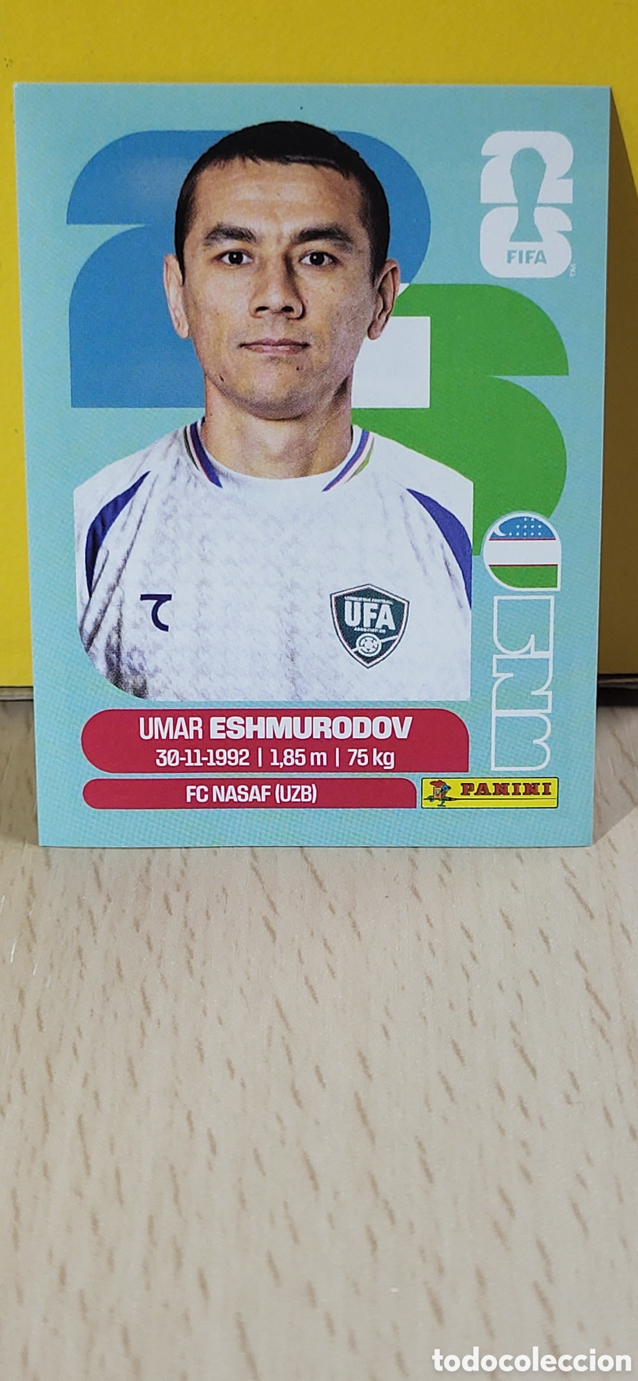 Cromos de F&uacute;tbol: ESHMURODOV UZBEKISTAN UZB N&ordm; 5 FIFA WORLD CUP 2026 PANINI MUNDIAL FIFA WORLD CUP