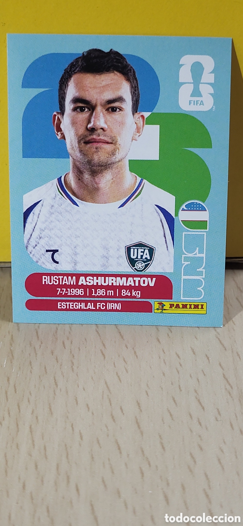 Cromos de F&uacute;tbol: ASHURMATOV UZBEKISTAN UZB N&ordm; 7 FIFA WORLD CUP 2026 PANINI MUNDIAL FIFA WORLD CUP
