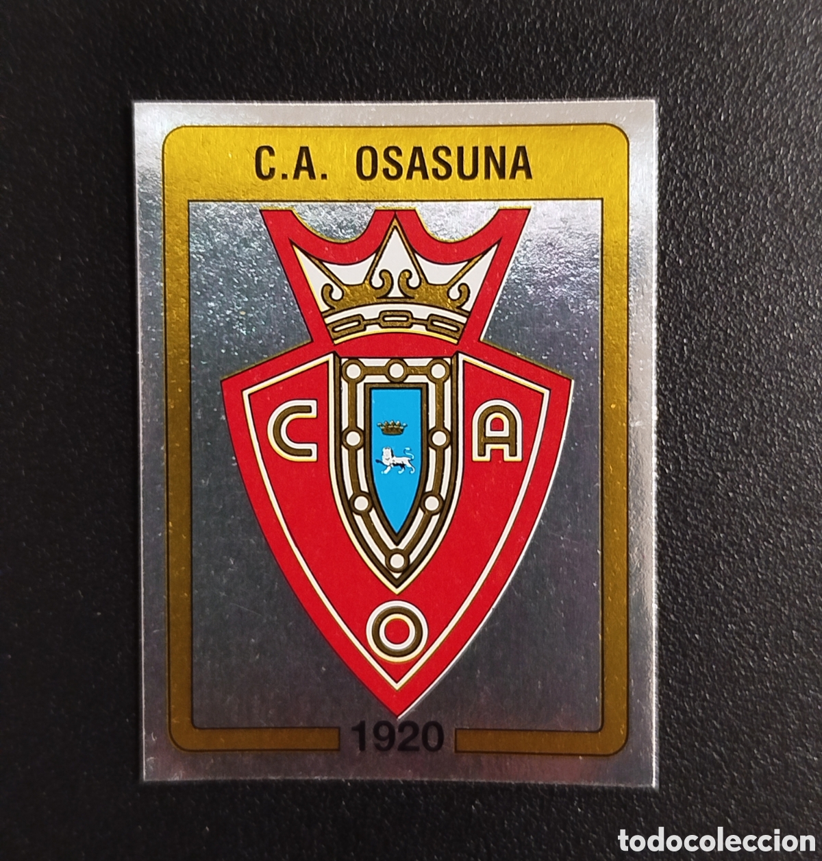 Cromos de F&uacute;tbol: ESCUDO OSASUNA PANINI FUTBOL 87 1987 (1986) NUEVO SIN PEGAR NUNCA PEGADO # 191 CROMO ADHESIVO