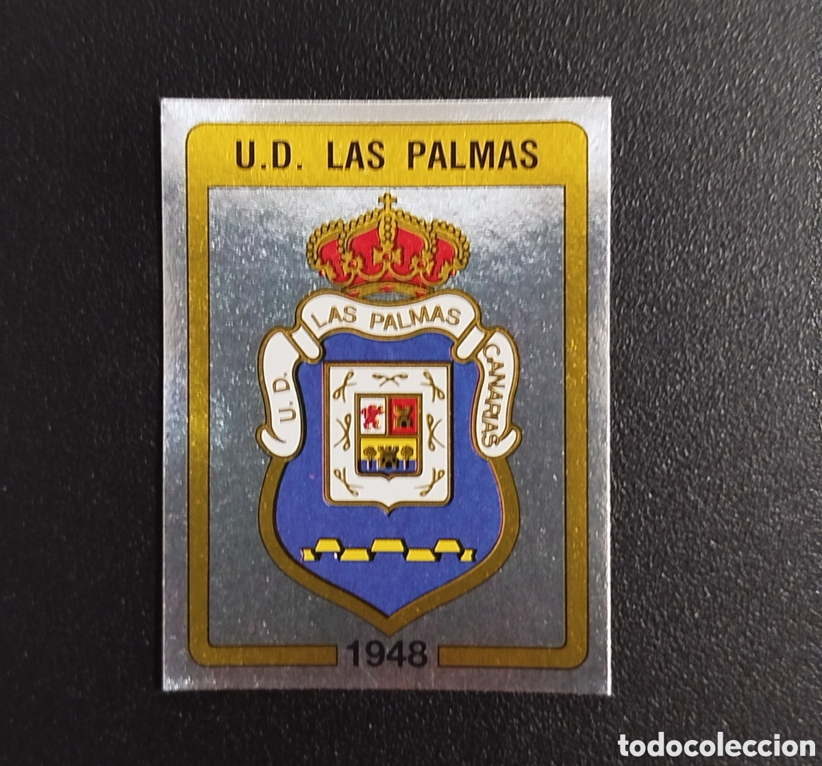 Cartes &agrave; collectionner de Football: ESCUDO LAS PALMAS PANINI FUTBOL 87 1987 (1986) NUEVO SIN PEGAR NUNCA PEGADO # 172 CROMO ADHESIVO