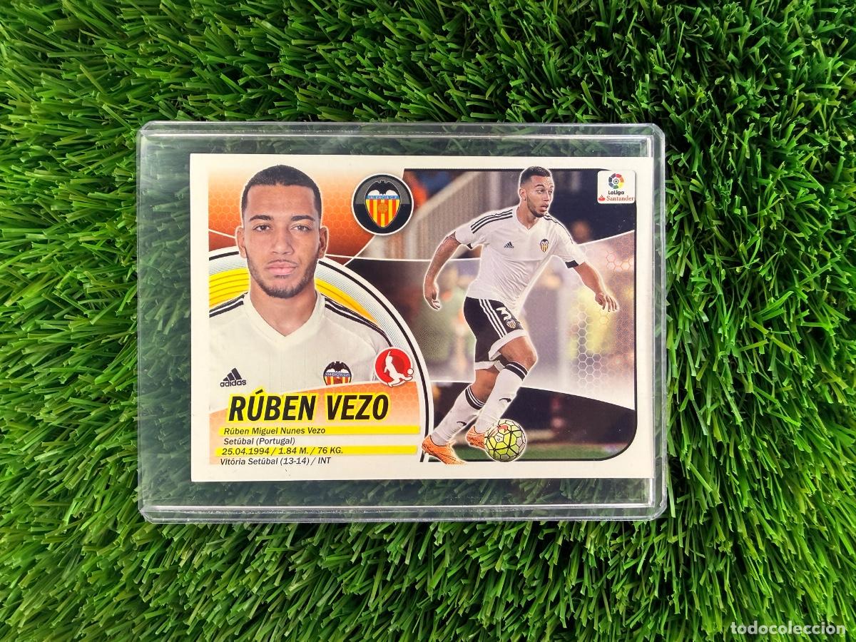 Cromos de F&uacute;tbol: N&ordm; 6 Rub&eacute;n Vezo Valencia CF Liga Este 16 17