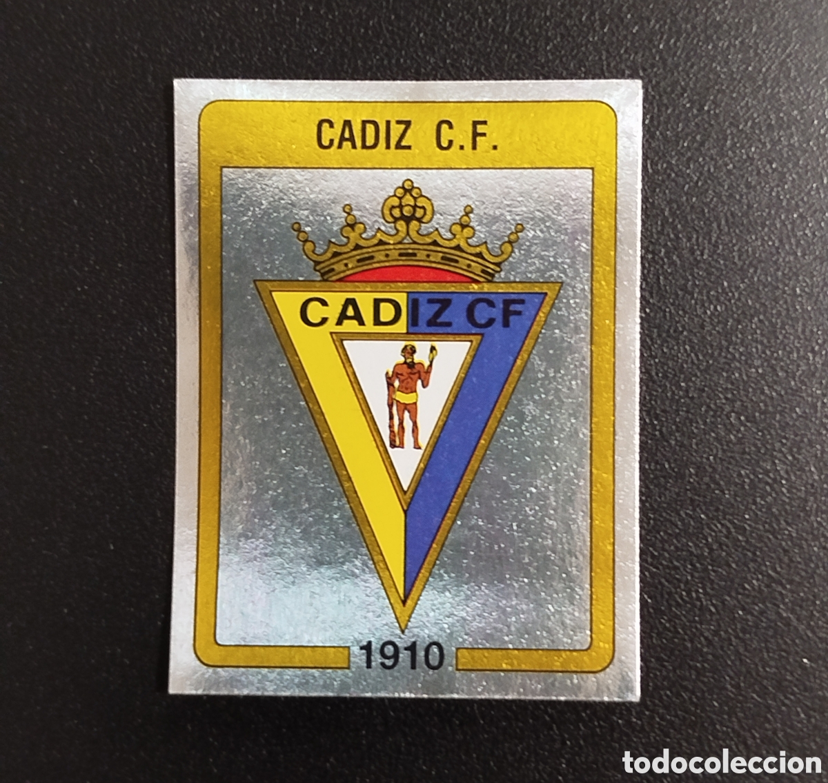 Football Stickers: ESCUDO C&Aacute;DIZ PANINI FUTBOL 87 1987 (1986) NUEVO SIN PEGAR NUNCA PEGADO # 77 CROMO ADHESIVO