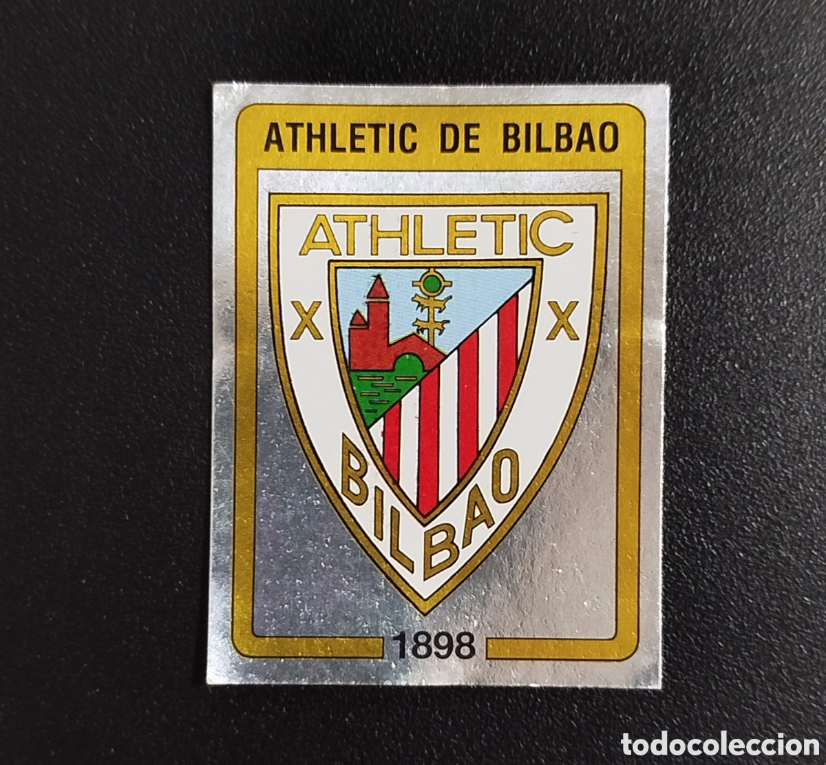 Cromos de F&uacute;tbol: ESCUDO ATHLETIC BILBAO PANINI FUTBOL 87 1987 (1986) NUEVO SIN PEGAR NUNCA PEGADO # 1 CROMO ADHESIVO