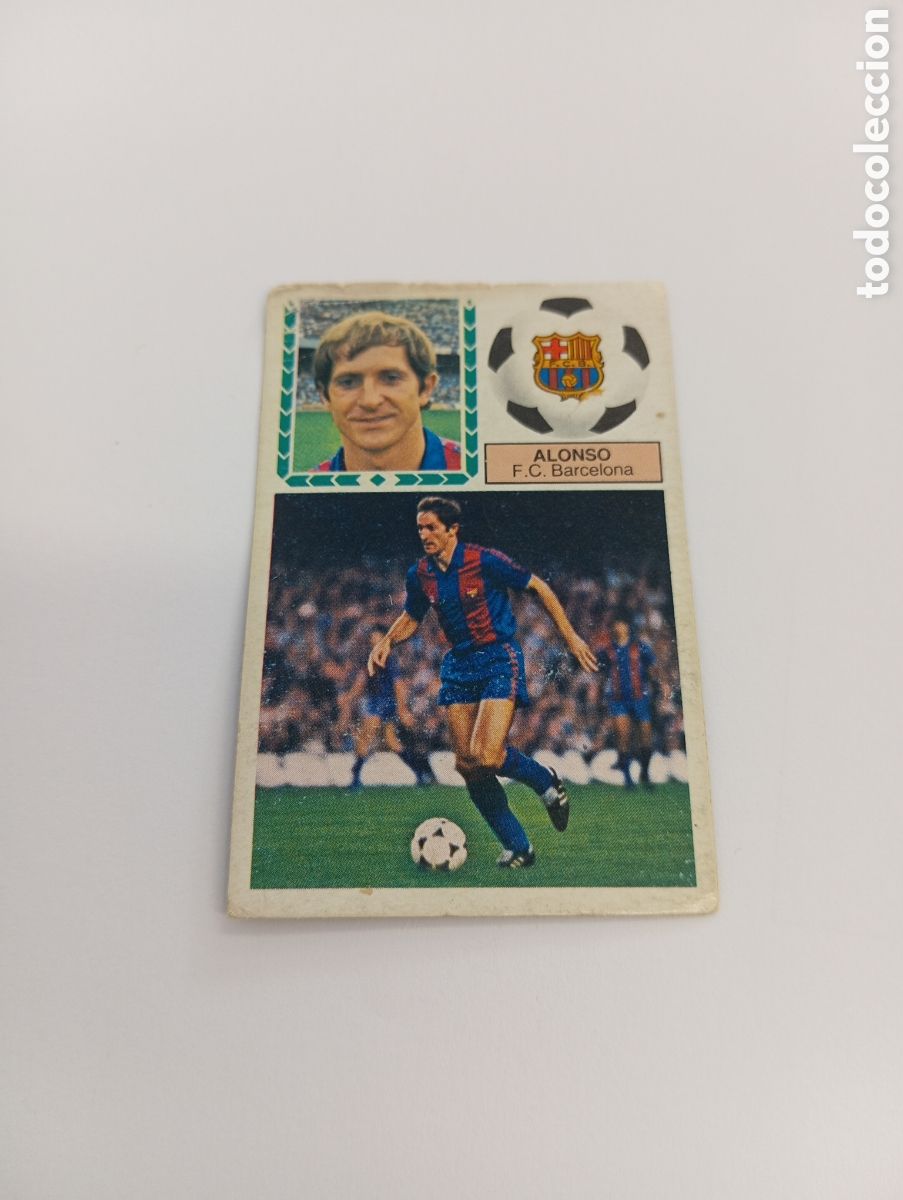 Cromos de F&uacute;tbol: ALONSO Barcelona Liga Este 1983 1984 Panini 83 84 RECUPERADO