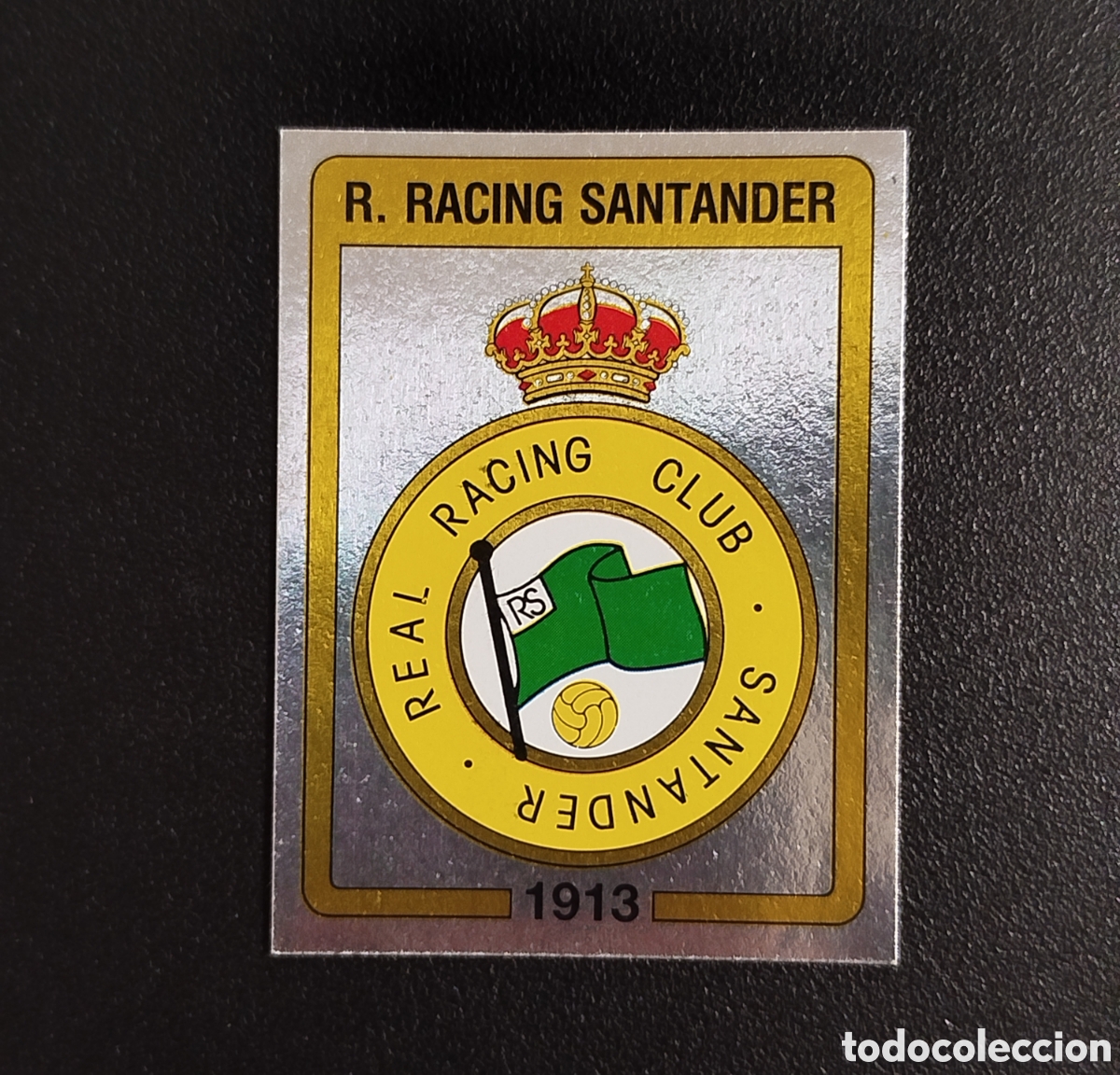 Cromos de F&uacute;tbol: ESCUDO RACING DE SANTANDER PANINI FUTBOL 87 1987 (1986) NUEVO SIN PEGAR NUNCA PEGADO # 229 CROMO