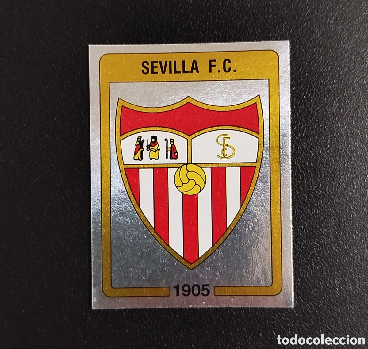 Cromos de F&uacute;tbol: ESCUDO SEVILLA PANINI FUTBOL 87 1987 (1986) NUEVO SIN PEGAR NUNCA PEGADO # 248 CROMO ADHESIVO