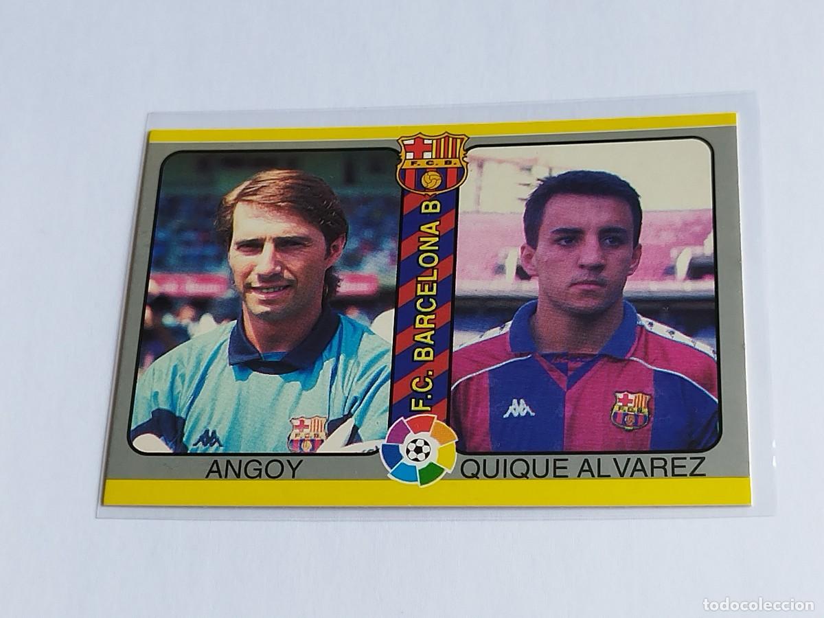 Cromos de F&uacute;tbol: ANGOY QUIQUE ALVAREZ #223 FC BARCELONA B MUNDICROMO FUTBOL TOTAL LA LIGA 1994 1995 2&ordf; DIVISION 94 95