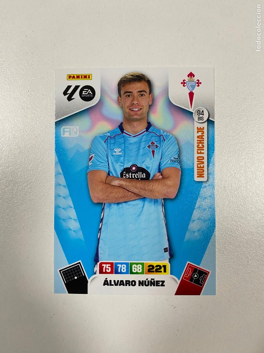 Cromos de F&uacute;tbol: &Aacute;LVARO N&Uacute;&Ntilde;EZ 94BIS - NUEVO FICHAJE - CELTA Adrenalyn XL LaLiga 25 26 Panini 2025 2026