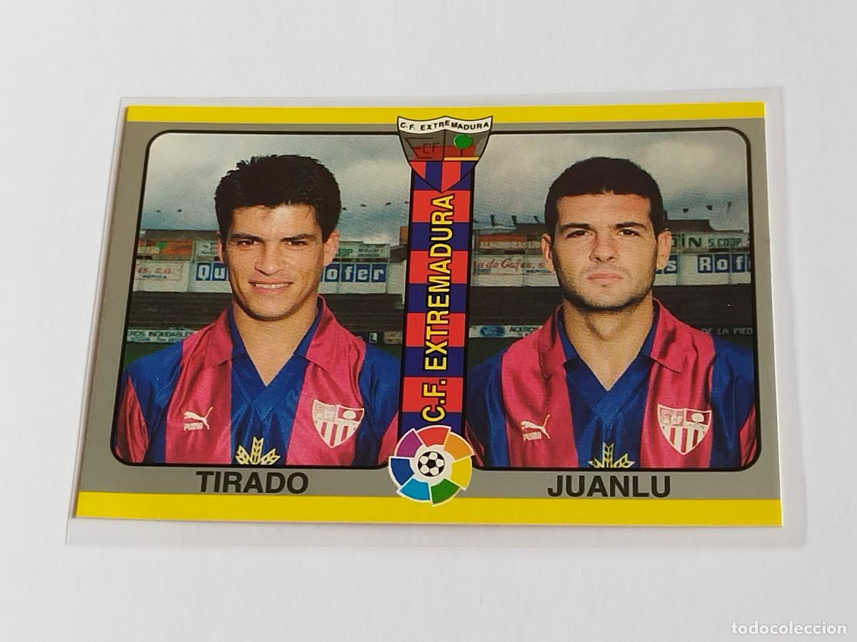 Football Stickers: TIRADO JUANLU #296 CF EXTREMADURA - MUNDICROMO FUTBOL TOTAL LA LIGA 1994 1995 - MC 2&ordf; DIVISION 94 95