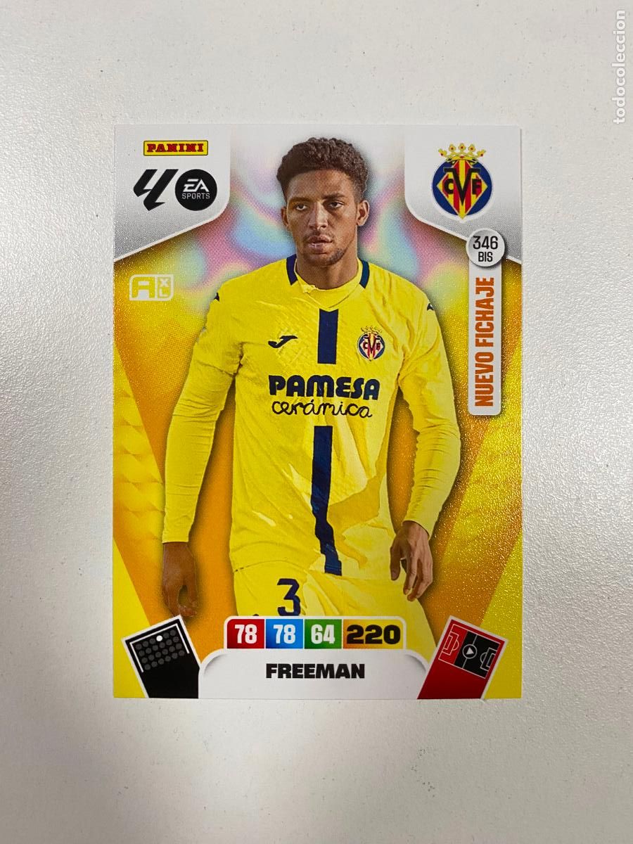 Figurine di Calcio: FREEMAN 346BIS - NUEVO FICHAJE - VILLAREAL Adrenalyn XL LaLiga 25 26 Panini 2025 202